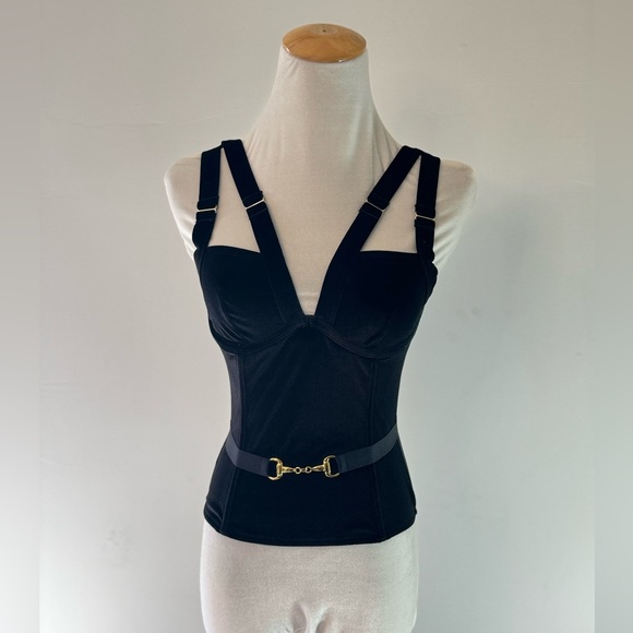NWOT! Black Velvet Bustier - Picture 15 of 15